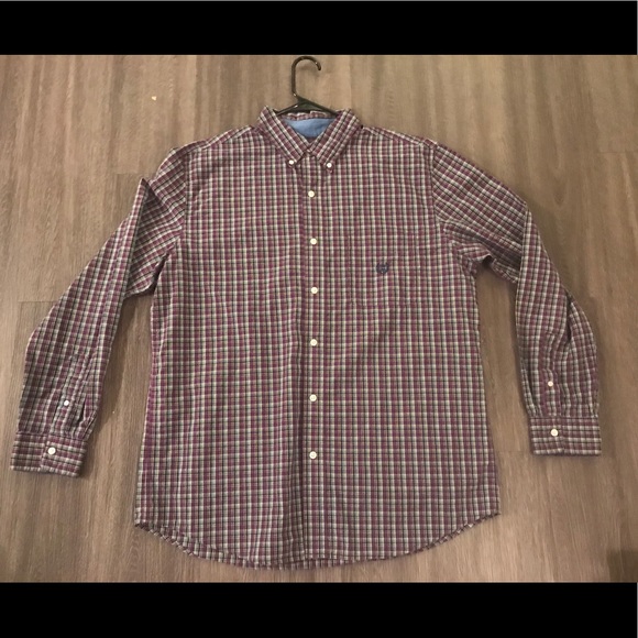 Chaps Other - VTG Plaid (Purple), “CHAPS,” Button-Down